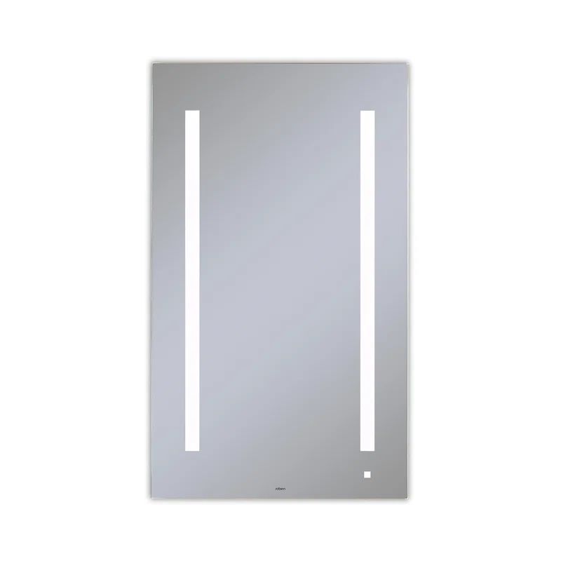 Modern Frameless Lighted Bathroom Vanity Mirror 39.25" x 23.125"