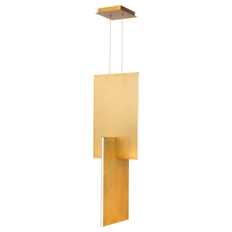 Aged Brass 8-Light LED Indoor/Outdoor Pendant