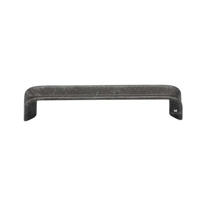 Vintage Black Iron Bar Pull with Mounting Hardware
