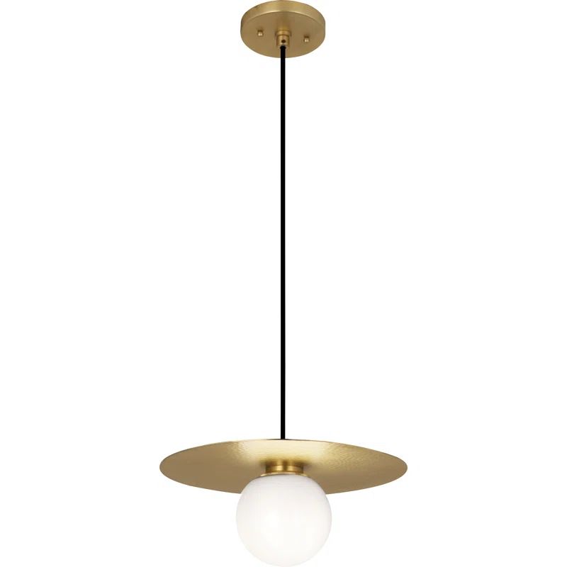 Dal Modern Brass LED Globe Pendant for Indoors/Outdoors