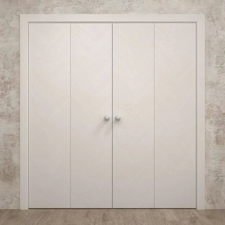 White Oak 72'' x 80'' Sliding Closet Double Bi-Fold Doors