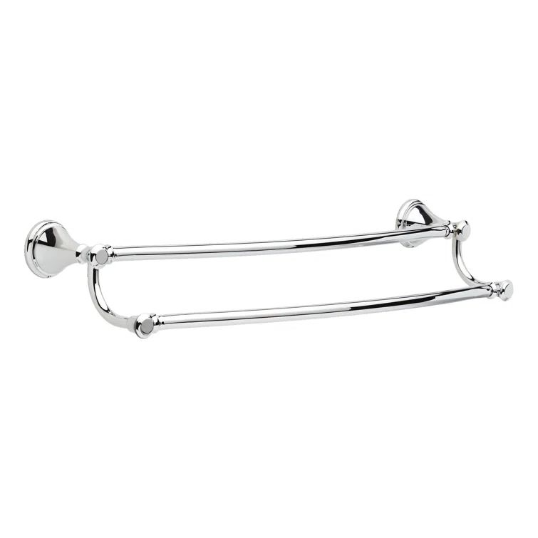 Cassidy 24-inch Polished Chrome Double Towel Bar