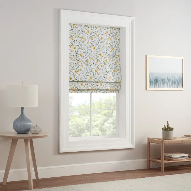 Aloe Botanical Cordless Blackout Roman Shade 64" x 27"