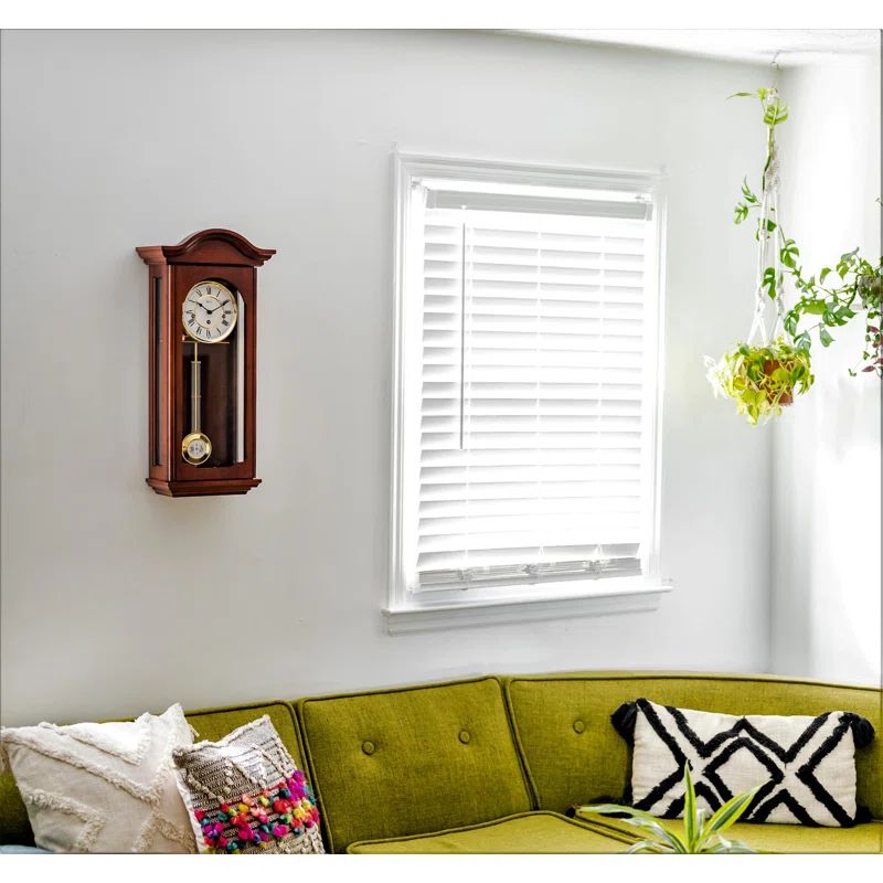 Cherry Finish Antique Regulator Pendulum Wall Clock