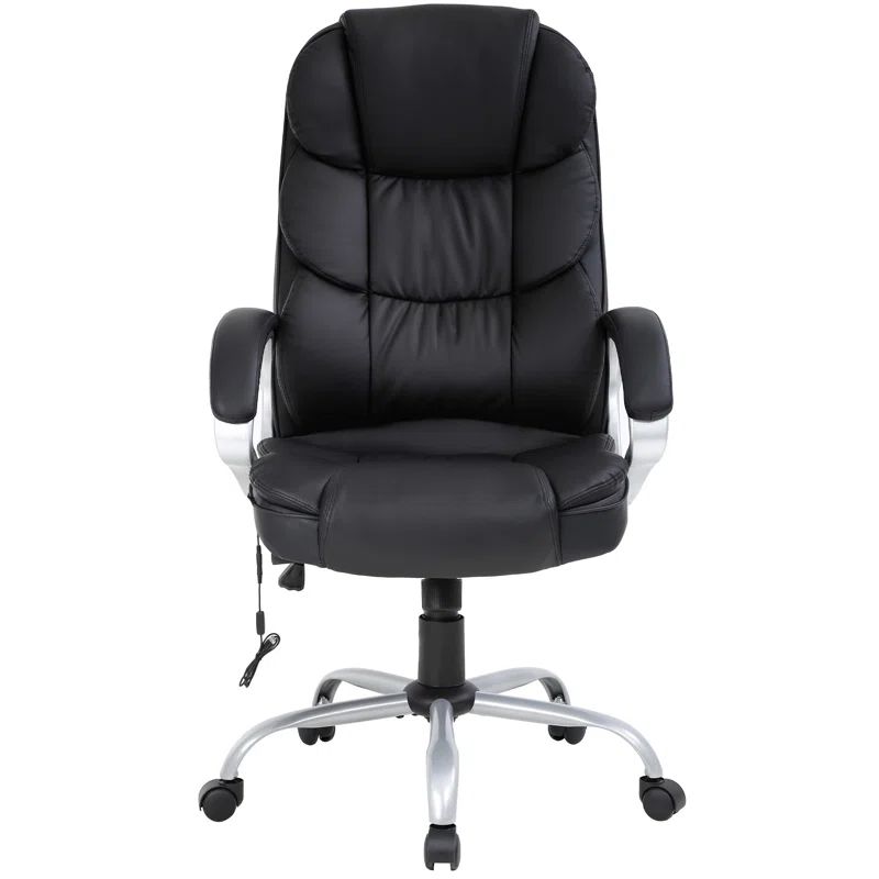 Black High Back Leather Executive Swivel Office Chair