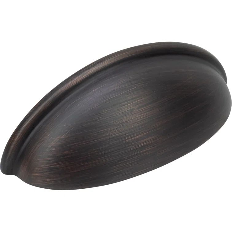 Oil Rubbed Bronze Cup Pulls with Mounting Hardware, 10-Pack