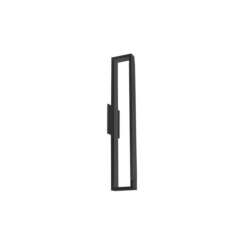 Swivel Black Aluminum LED Wall Sconce with Dimmable Light