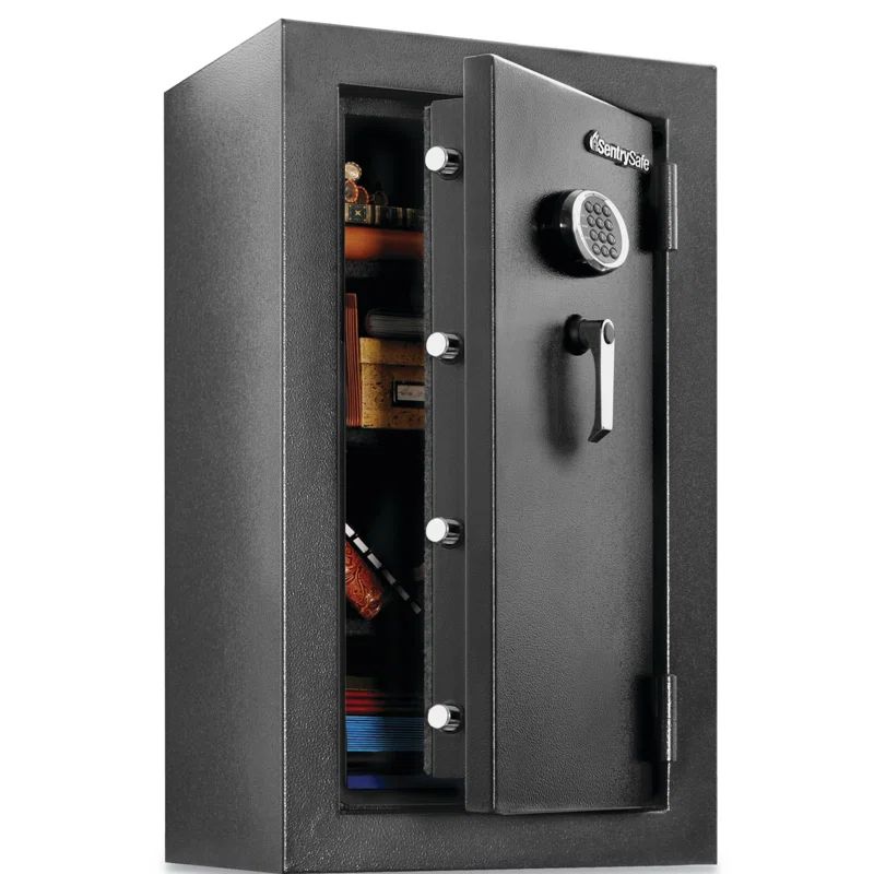 Black Digital Fireproof Waterproof Safe with Keypad Lock