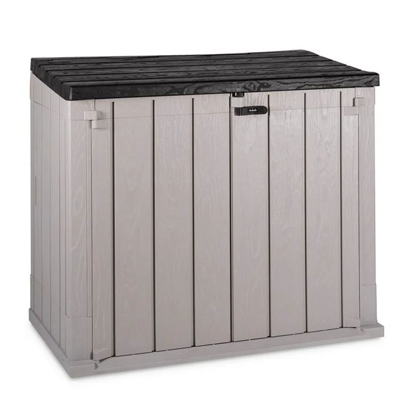 Gray All-Weather XL Outdoor Storage Shed Cabinet