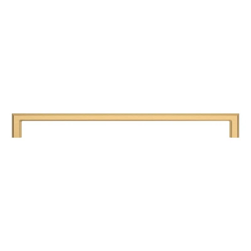 Satin Brass Traditional Appliance Pull with Mounting Hardware