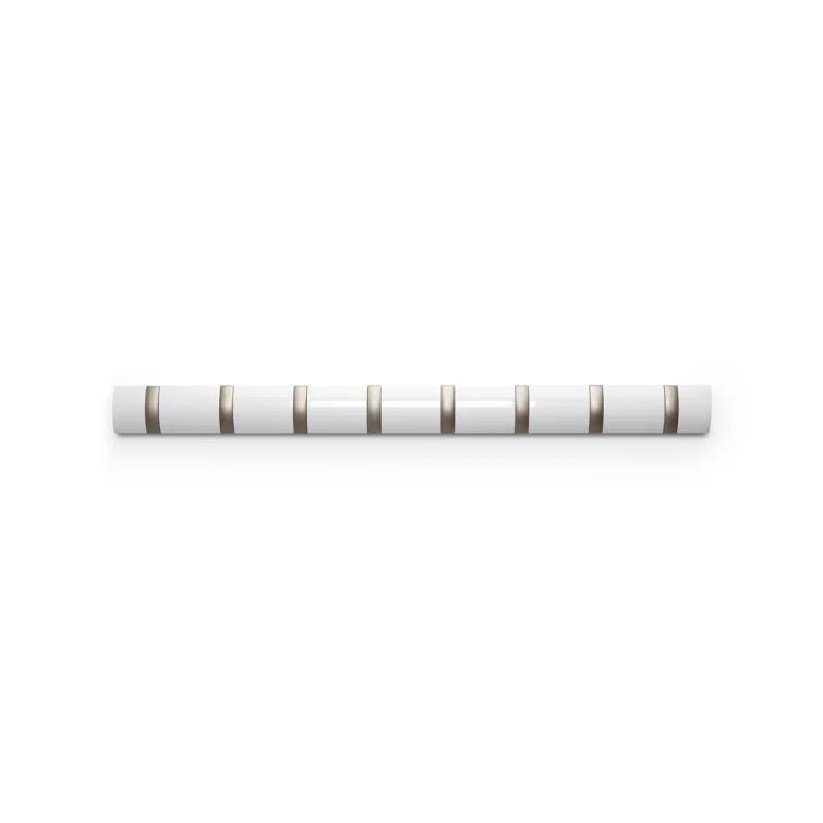 Umbra Flip 8 Sleek White Hardwood Wall Hook