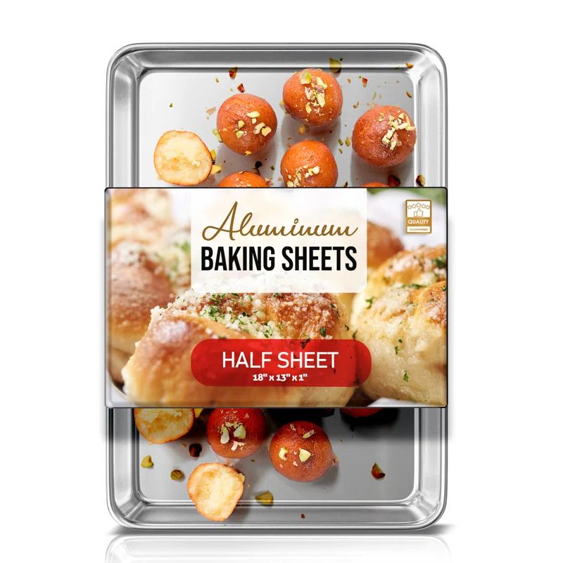 JoyTable Aluminum Non-stick Half Sheet Pan, 18" x 13"