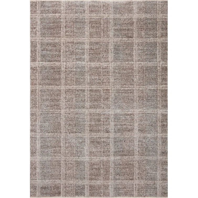 Fog and Dove Rectangular Wool Synthetic Accent Rug 2'-3" x 3'-10"
