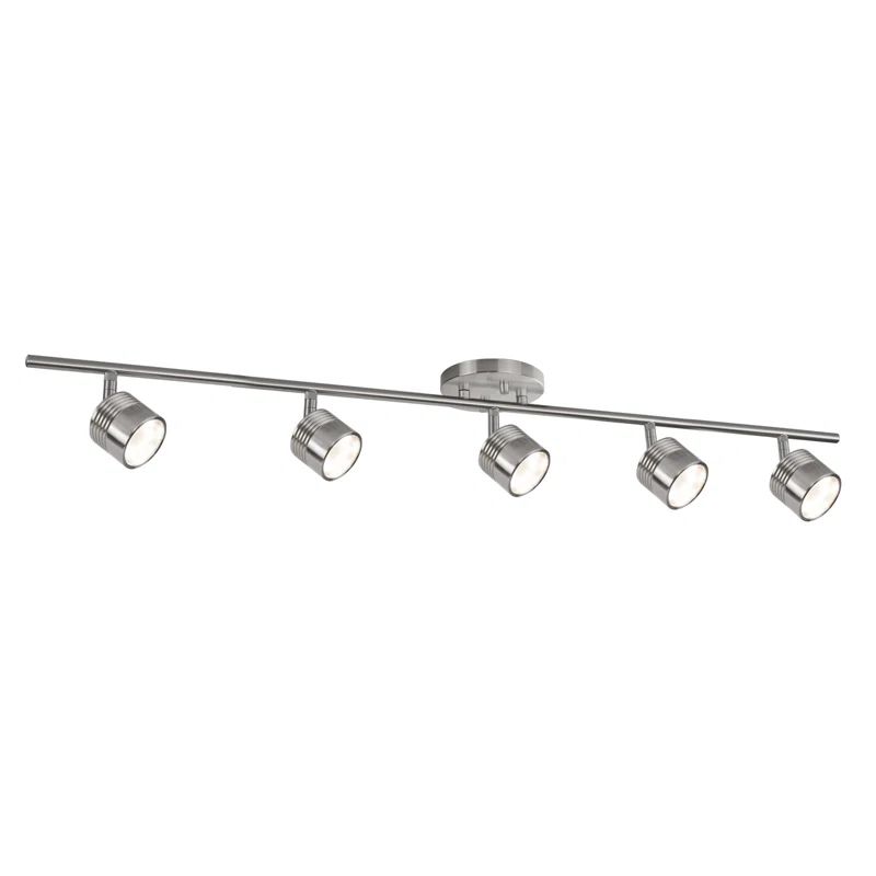 Lyra 36'' Brushed Nickel 5-Light LED Track Kit