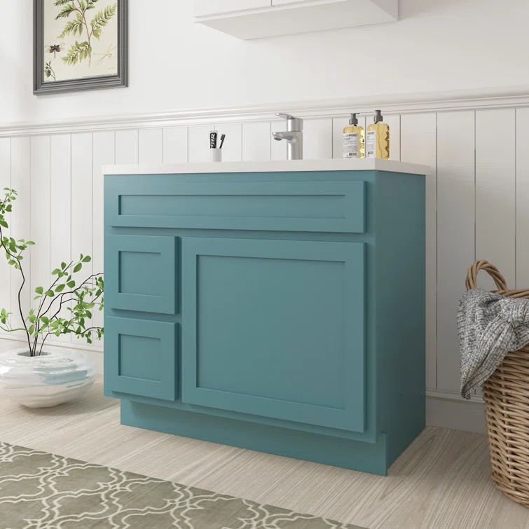 Sea Green 36" Single Freestanding Bathroom Vanity Base