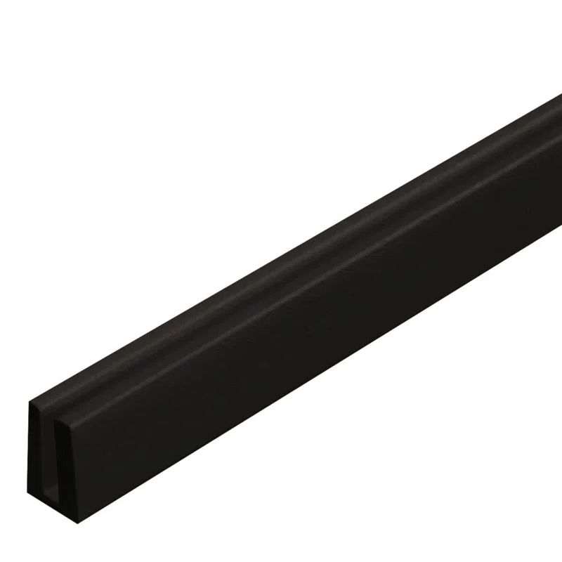 Charcoal Vinyl Lattice Cap Moulding for 4-ft Panels (2-Pack)