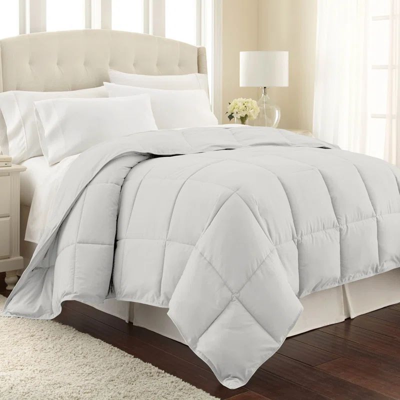 Luxurious Light Gray Microfiber Standard Pillowcase Set