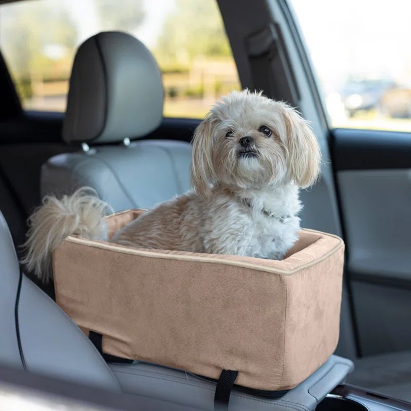Large Black Soft Sided Dog Carrier with Micro Suede Cover