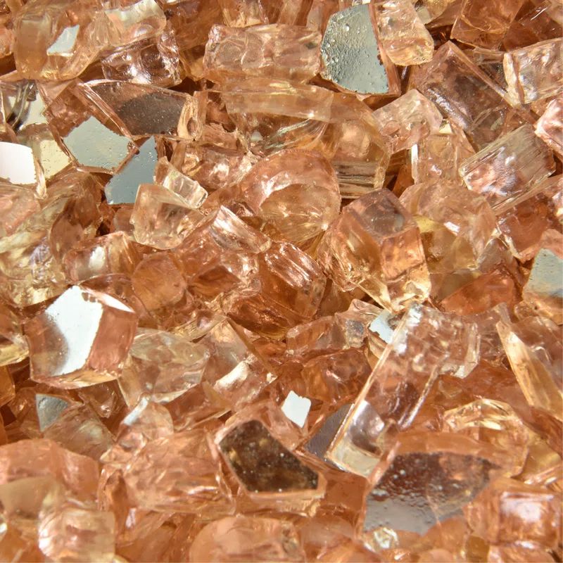 Citron 1/4 Inch Decorative Fire Glass, 10 lbs