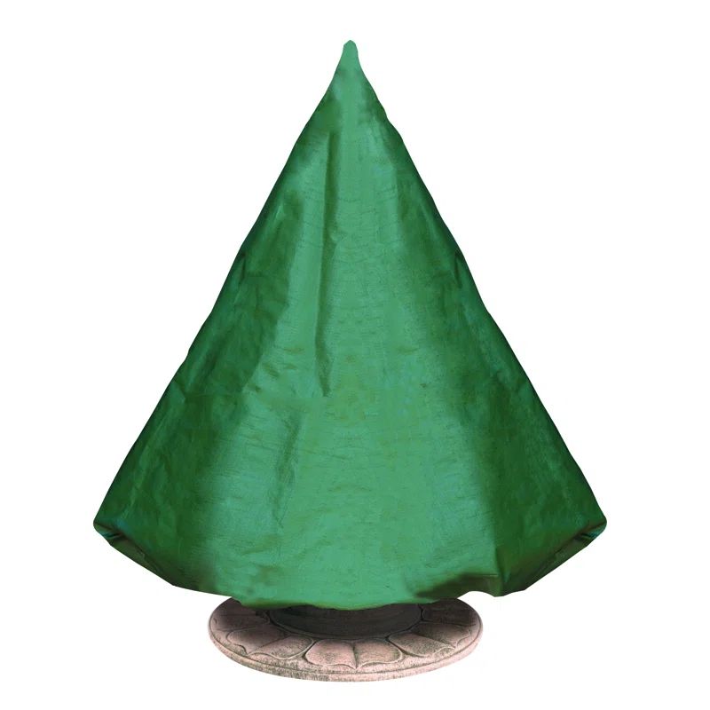 Medium Green PVC-Backed Polyester Fountain Cover