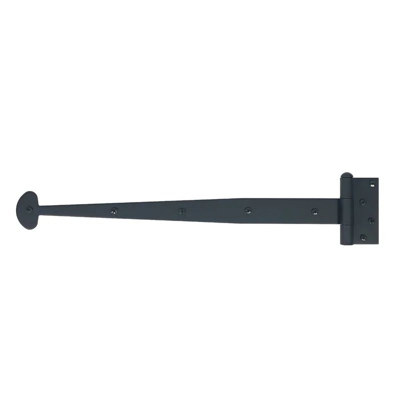 Black Steel 19.62" Bean Strap Gate Hinge
