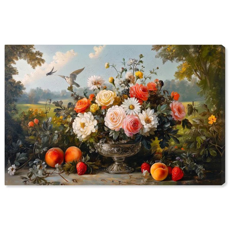 Dreamscape Flora II Wrapped Canvas Classic Floral Art in Vibrant Colors