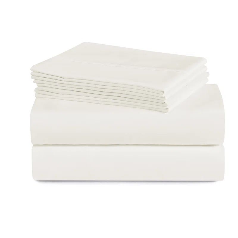 Ivory Twin Size Ultra Soft Microfiber Sheet Set