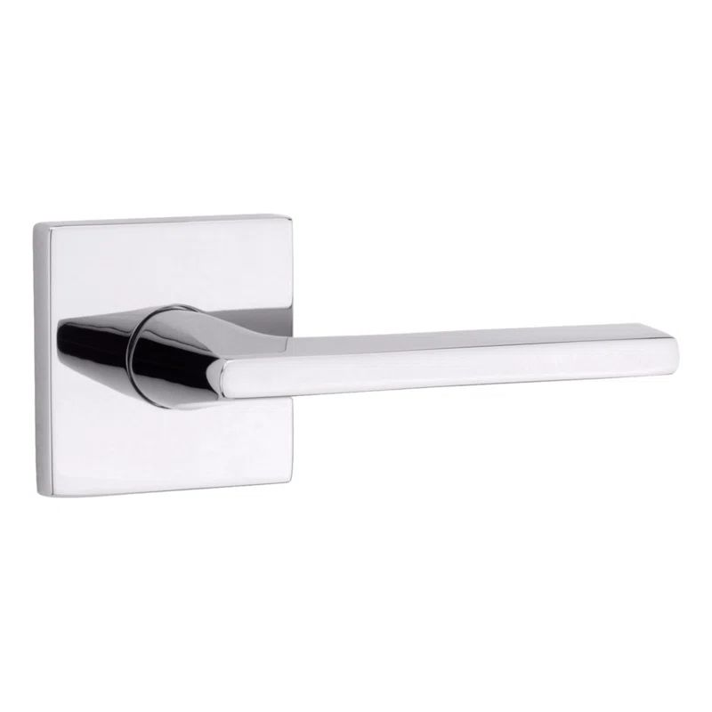 Polished Chrome Modern Left-Handed Door Handle