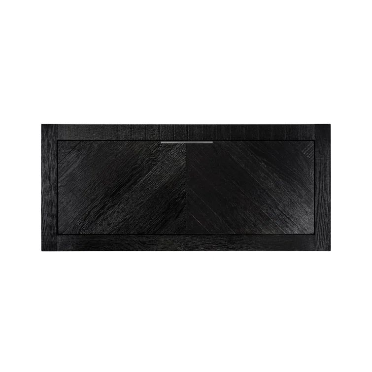 Noir Oak 35.5" Wall-Mounted Single Bathroom Vanity