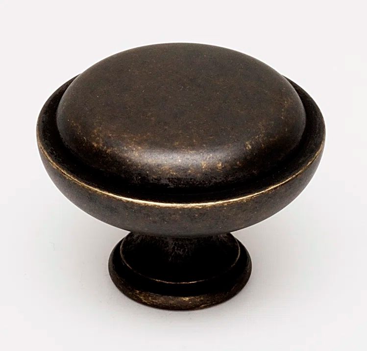 Barcelona Bronze Traditional Cabinet Knob with Mounting Hardware