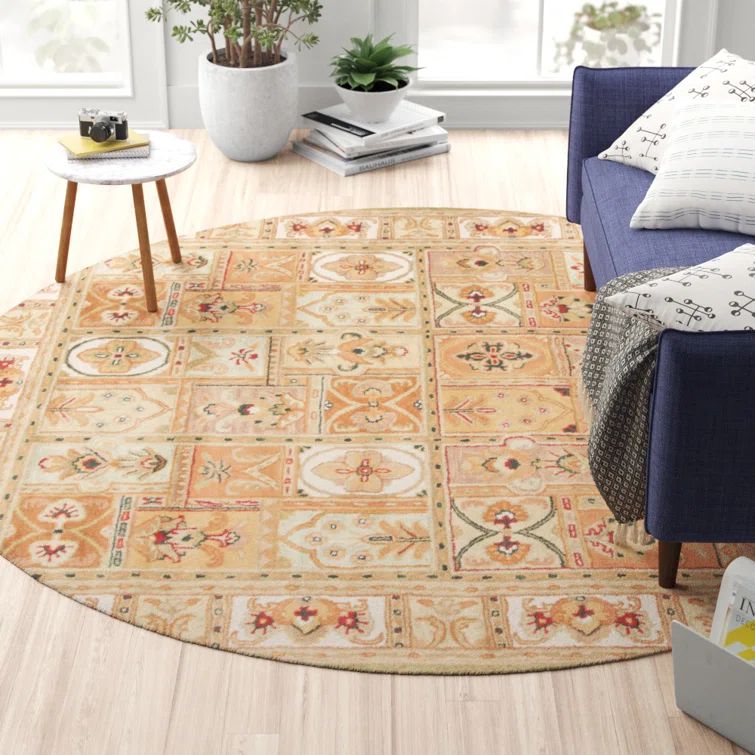 Elegant Sage & Multi-Color Hand-Tufted Wool Area Rug, 3' x 5'