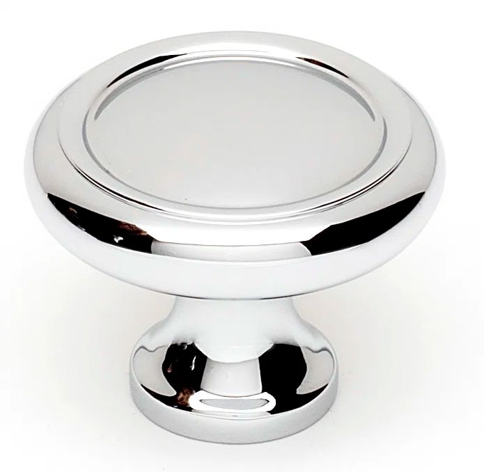Polished Chrome Traditional Oversized Mushroom Knob