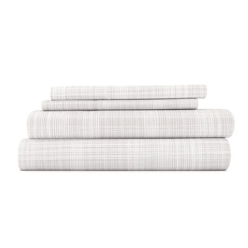 Gray Nautical Print Ultra Soft Queen Pillow Cover Set