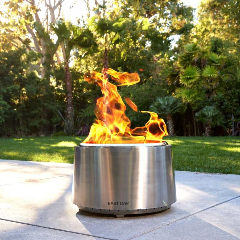 29" Stainless Steel Smokeless Outdoor Fire Pit