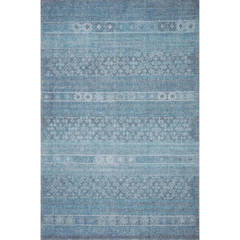 Alameda Denim Transitional Rectangular Rug 3'6" x 5'6"