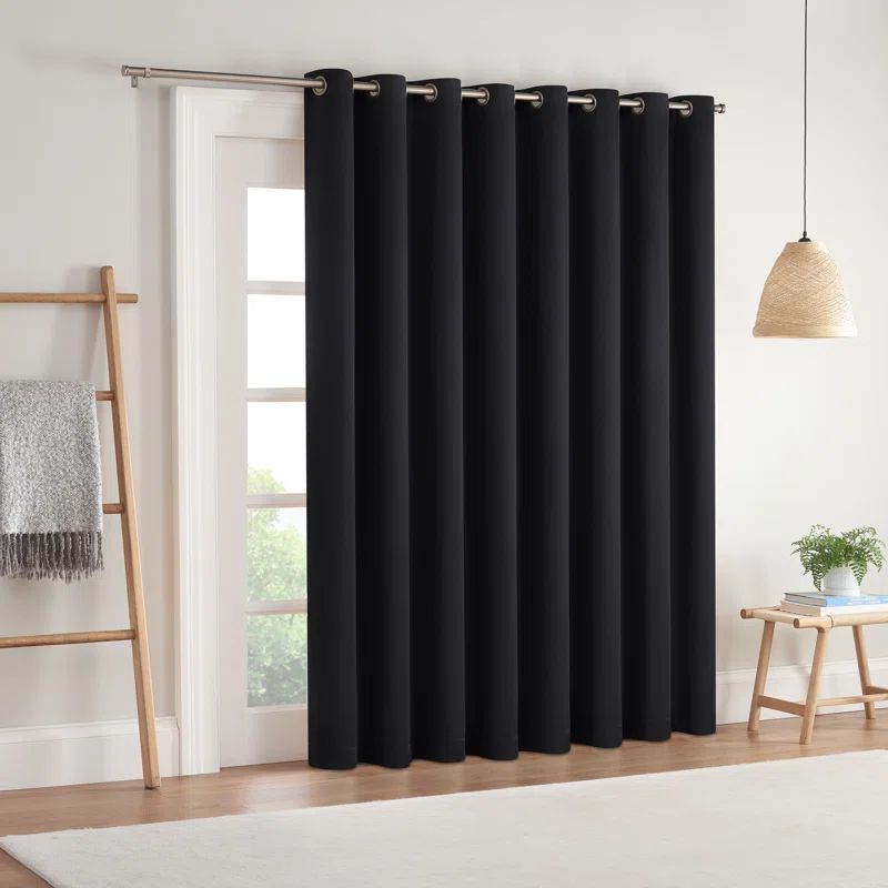 Wheat Blackout Grommet Extra Wide Sliding Patio Door Curtain Panel 84" x 100"