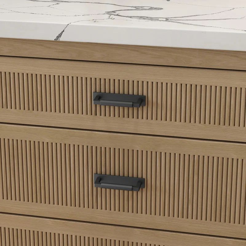 Satin Black Contemporary Cabinet Back Plate