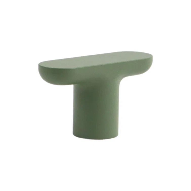 Olive Matte Aluminum Oval Cabinet Knob