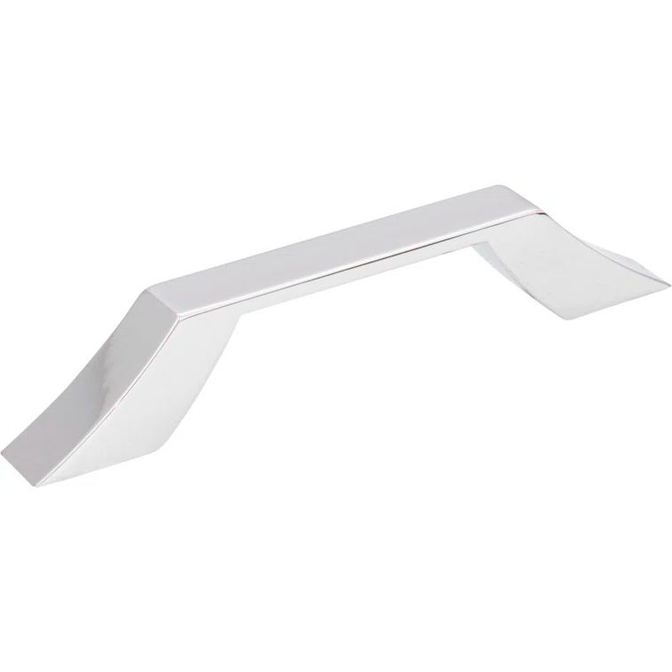 Polished Chrome Modern Bar Pull with Mounting Hardware