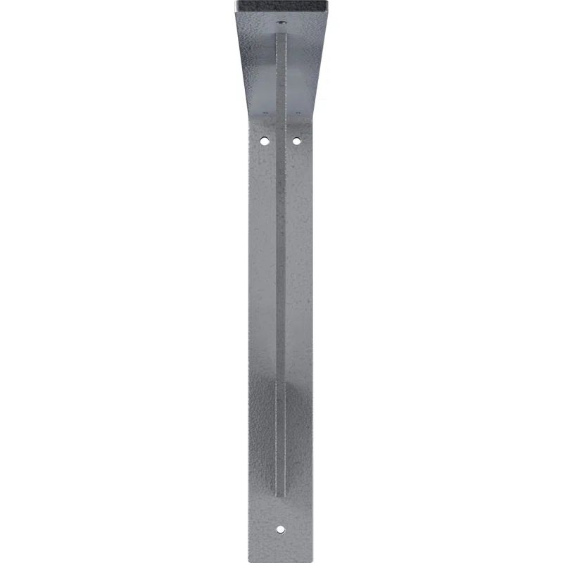 Hammered Light Blue 14" Traditional Steel Shelf Bracket