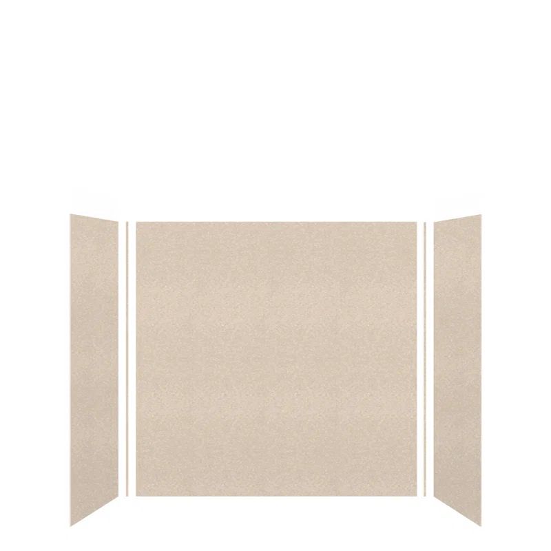 Cashew Velvet 60" x 60" 3-Piece Shower Wall Kit