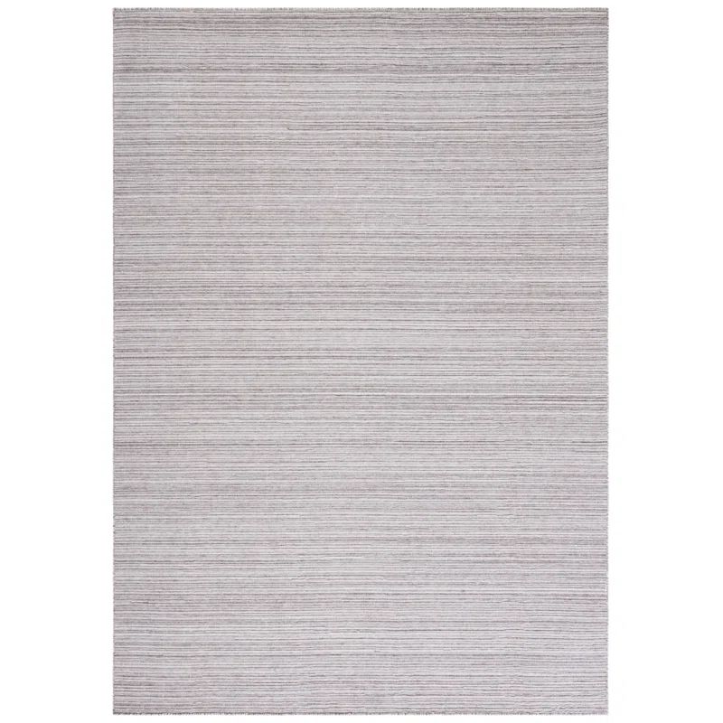 Beige and Ivory Flatweave Wool Area Rug, 3' x 5'