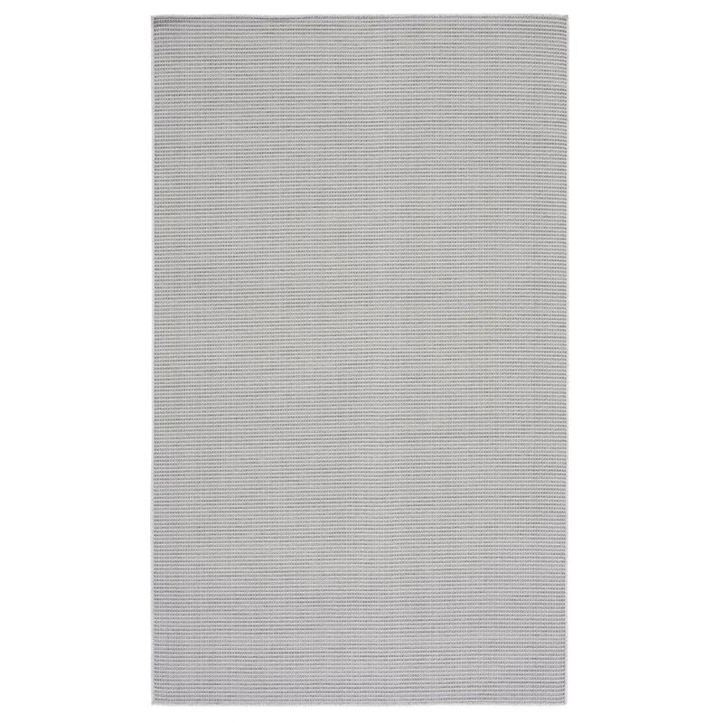 Gray 5'1" x 7'6" Synthetic Rectangular Area Rug