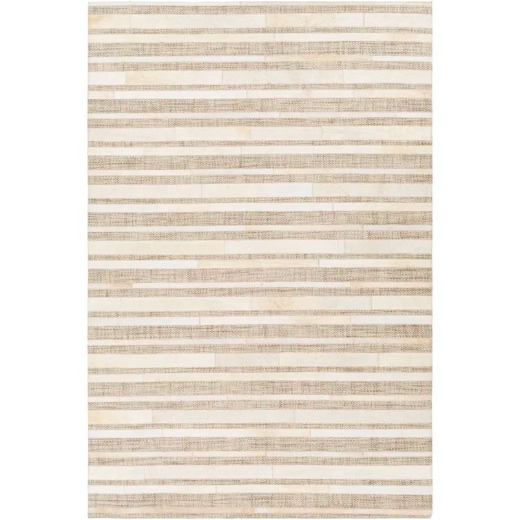 Jardin Gray and Beige Handwoven Wool Area Rug 10' x 14'