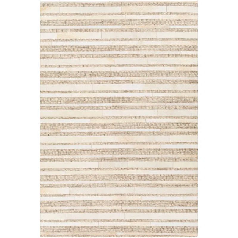 Handwoven Gray Spot Wool 9'x12' Modern Area Rug