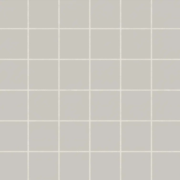 Pebble Gray 12" x 12" Matte Porcelain Square Mosaic Tile