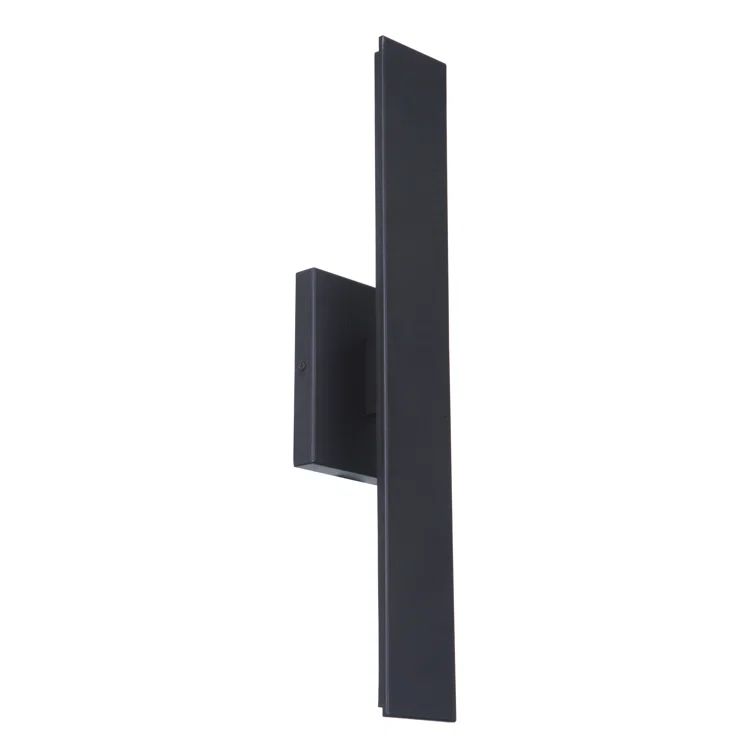 Brushed Aluminum Modern LED Wall Sconce with Clear Shade