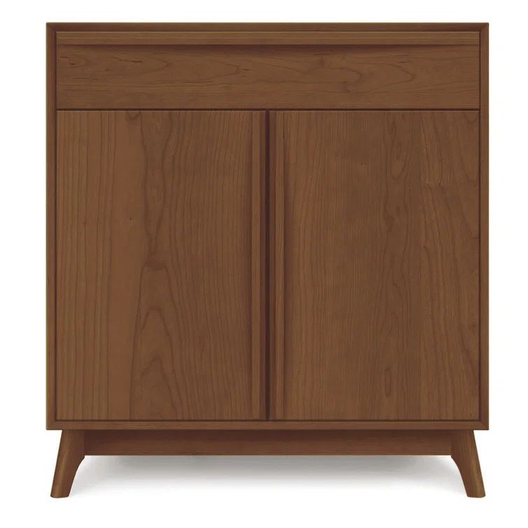 Catalina Mid-Century Modern Walnut Sideboard with Storage