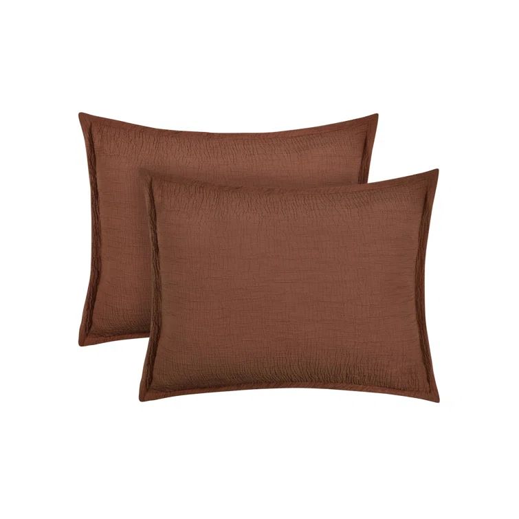 Terracotta Cotton Standard/Queen Zippered Sham