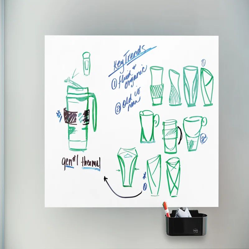 Self-Adhesive White Dry Erase Surface Sheet for Walls
